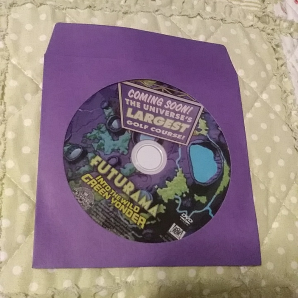 Futurama Into The Wild Green Yonder disc